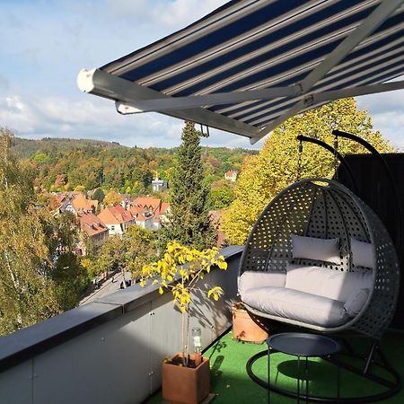 Das Kleine Penthouse Mit Kamin 바트사흐사 외부 사진