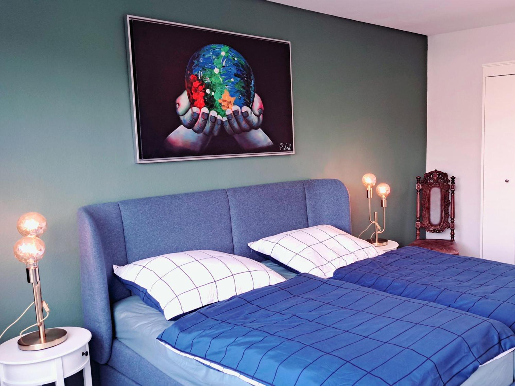 Das Kleine Penthouse Mit Kamin 바트사흐사 외부 사진
