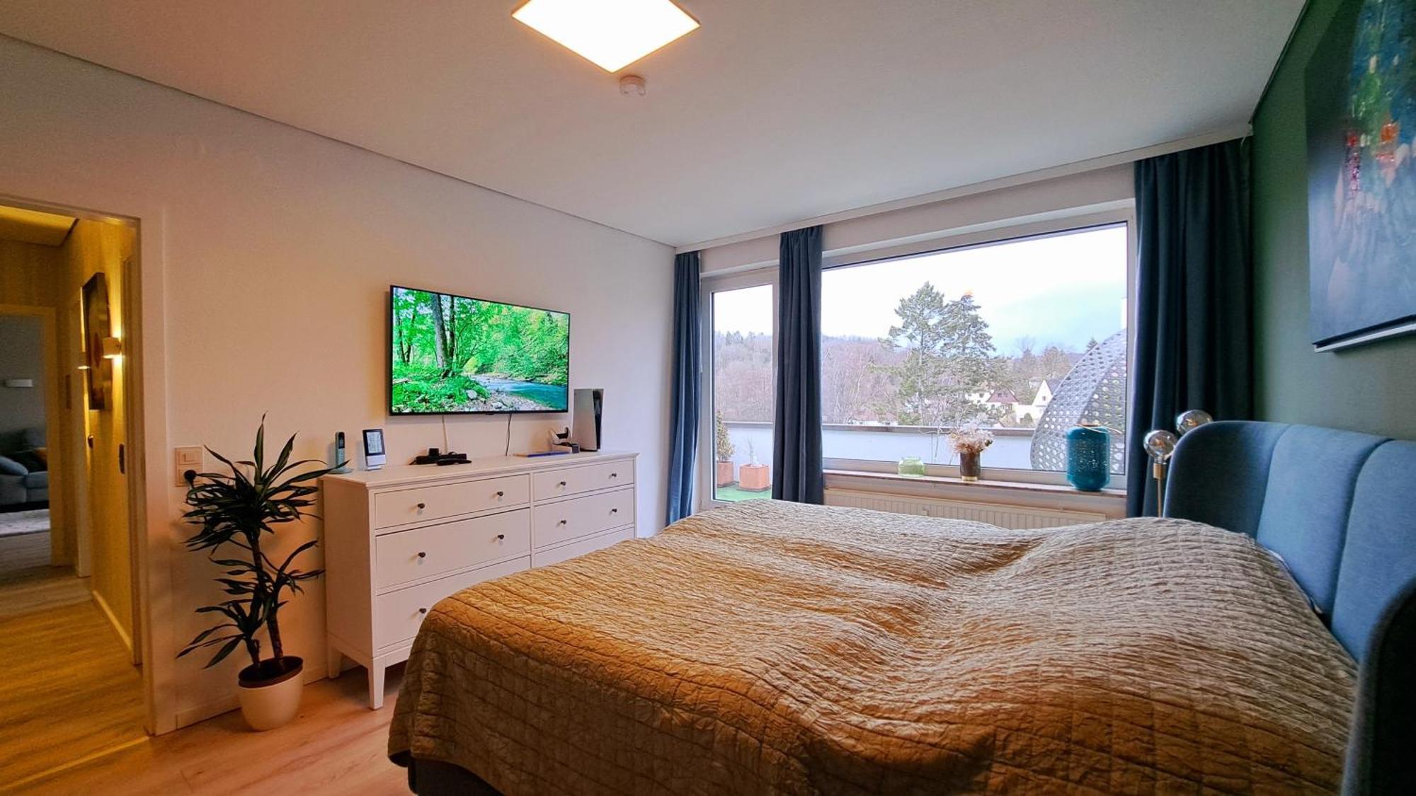 Das Kleine Penthouse Mit Kamin 바트사흐사 외부 사진