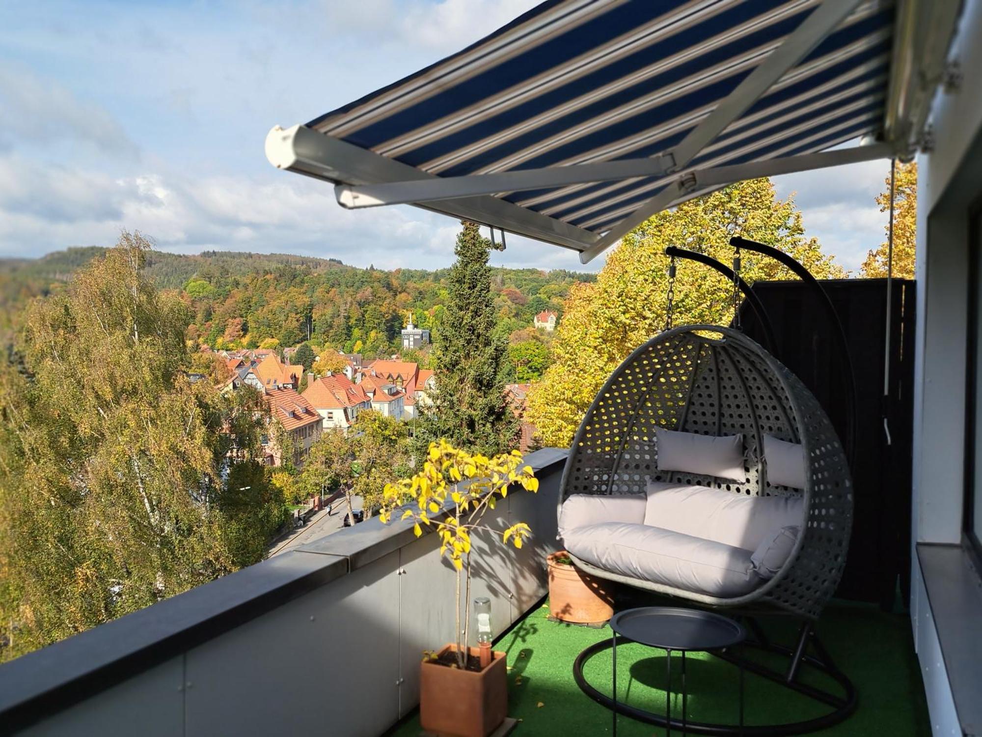 Das Kleine Penthouse Mit Kamin 바트사흐사 외부 사진